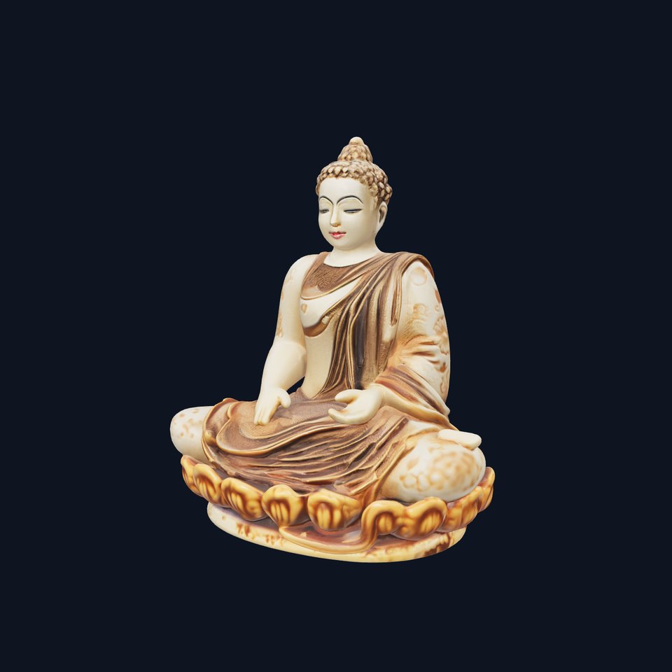 Buddha Statuette Meditative Sculpture model pack